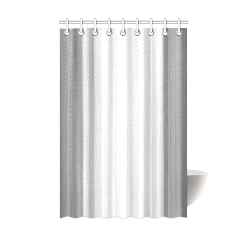 Black, grey, white multicolored stripes Shower Curtain 48"x72"