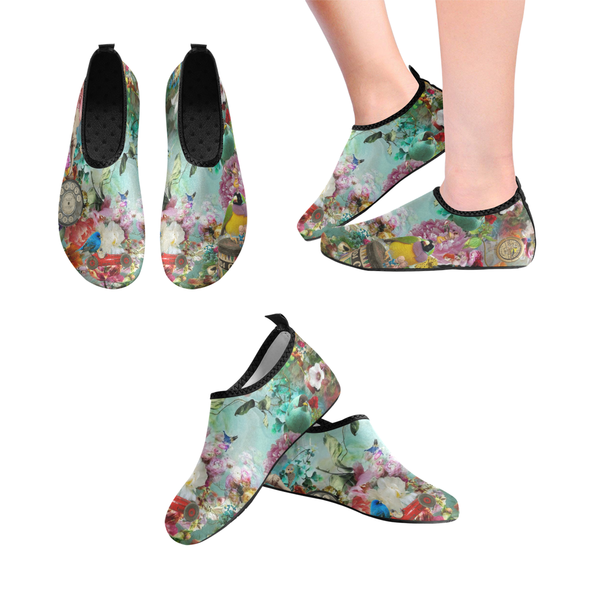 The Secret Garden Kids' Slip-On Water Shoes (Model 056)