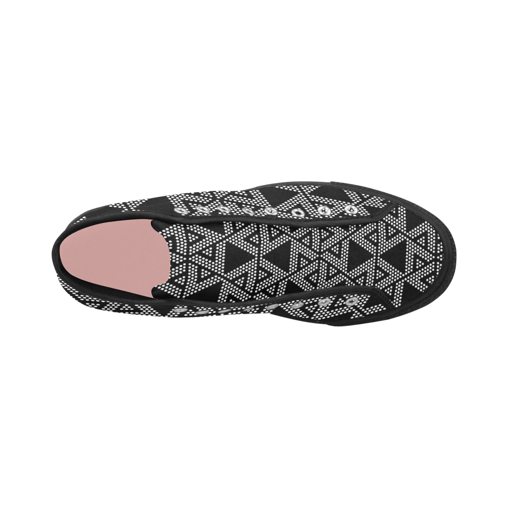 Polka Dots Party Vancouver H Women's Canvas Shoes (1013-1)