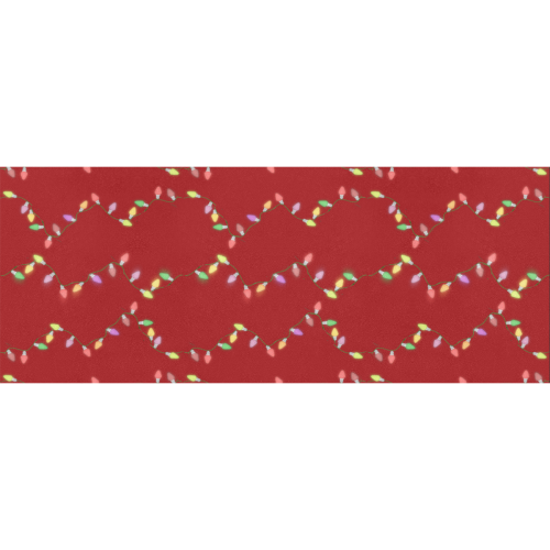 Festive Christmas Lights  on Red Gift Wrapping Paper 58"x 23" (3 Rolls)