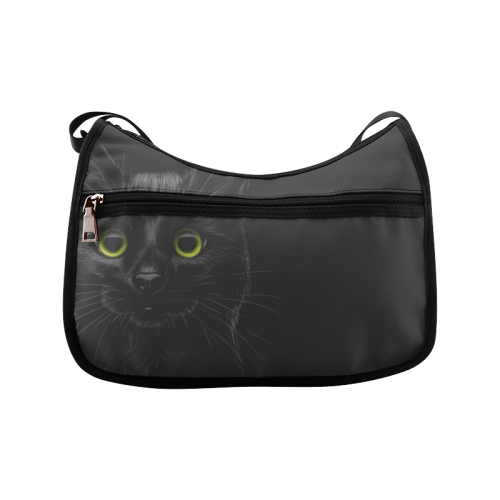 Black Cat Crossbody Bags (Model 1616)