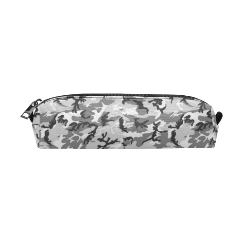 Woodland Urban City Black/Gray Camouflage Pencil Pouch/Small (Model 1681)