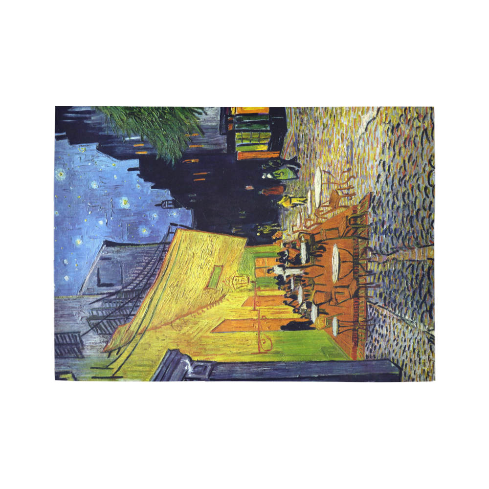 Vincent Willem van Gogh - Cafe Terrace at Night Area Rug7'x5'