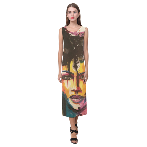 survivor-for-print Phaedra Sleeveless Open Fork Long Dress (Model D08)