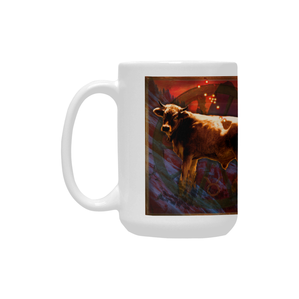 Taurus the Bull by The Lowest of Low Custom Ceramic Mug (15OZ)