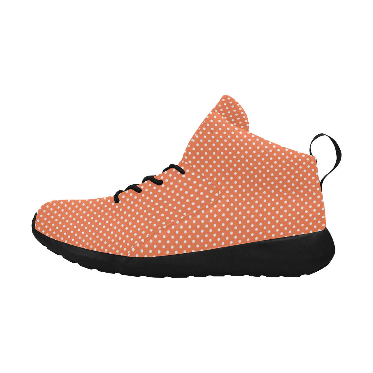 Appricot polka dots Women's Chukka Training Shoes/Large Size (Model 57502)