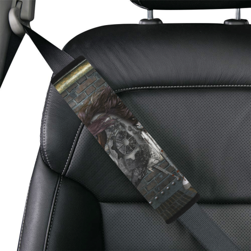 Steampunk, awesome steampunk horse with wings Car Seat Belt Cover 7''x12.6''