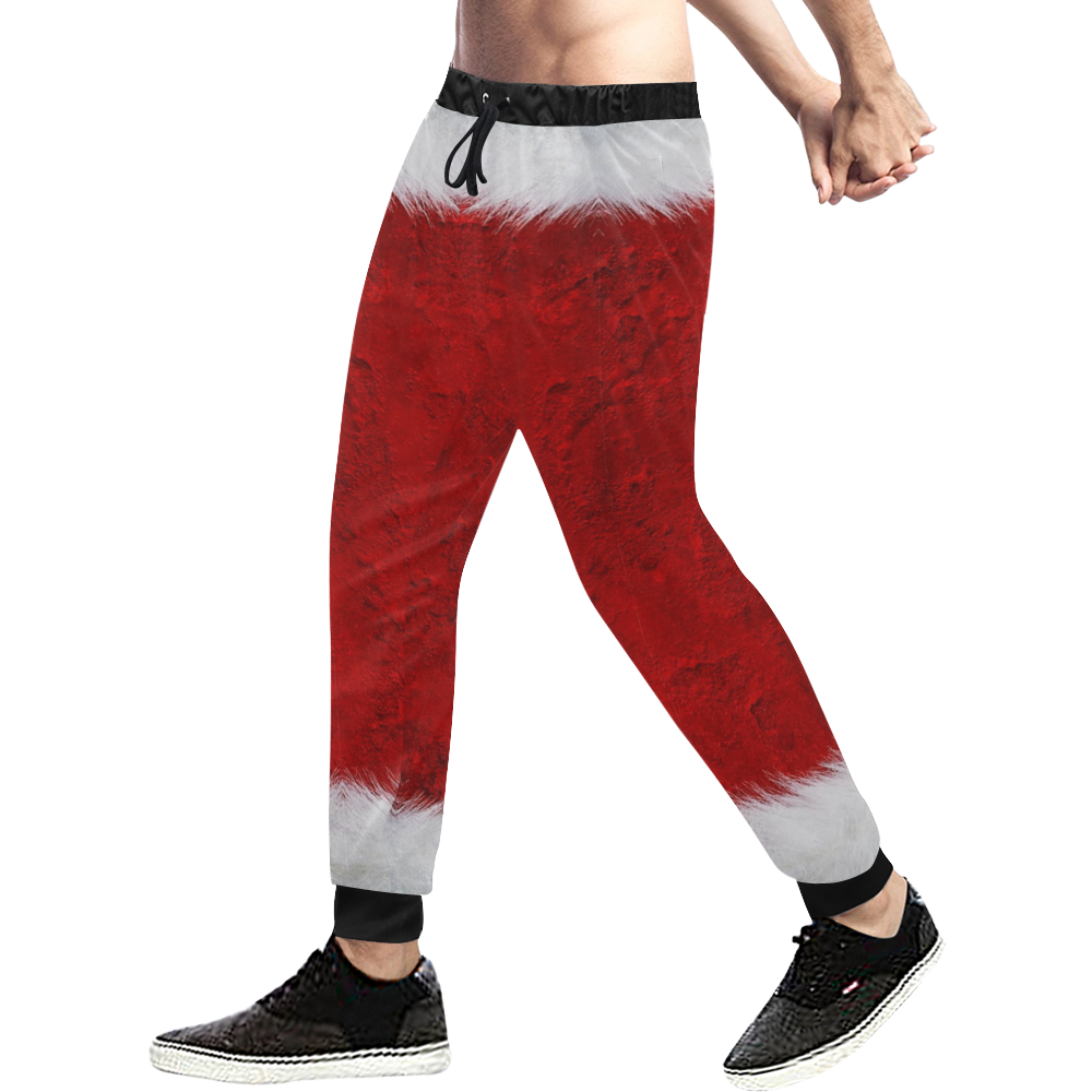 Santa by Nico Bielow Men's All Over Print Sweatpants/Large Size (Model L11)