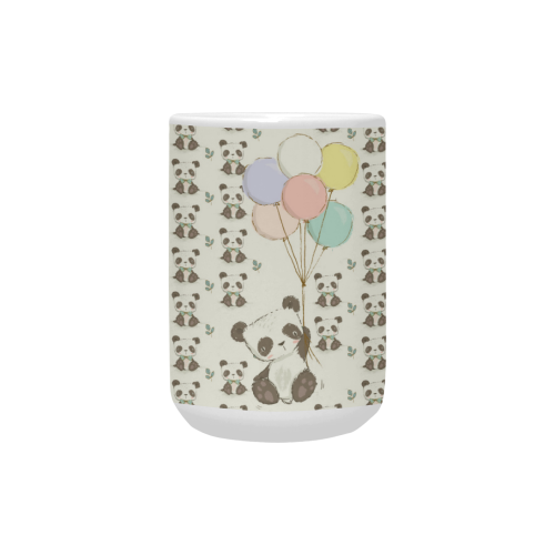 Balloon Panda Custom Ceramic Mug (15OZ)