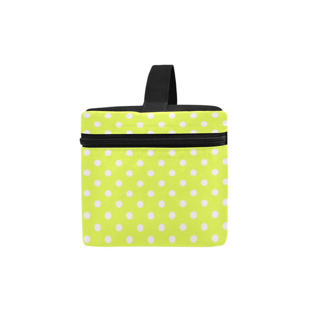 Yellow polka dots Lunch Bag/Large (Model 1658)
