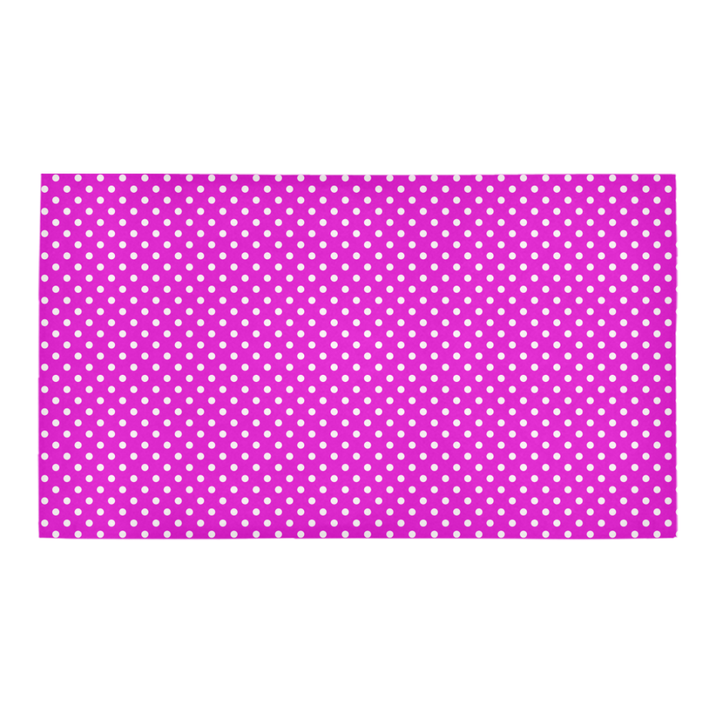 Pink polka dots Bath Rug 16''x 28''