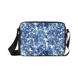 Digital Blue Camouflage Classic Cross-body Nylon Bags (Model 1632)