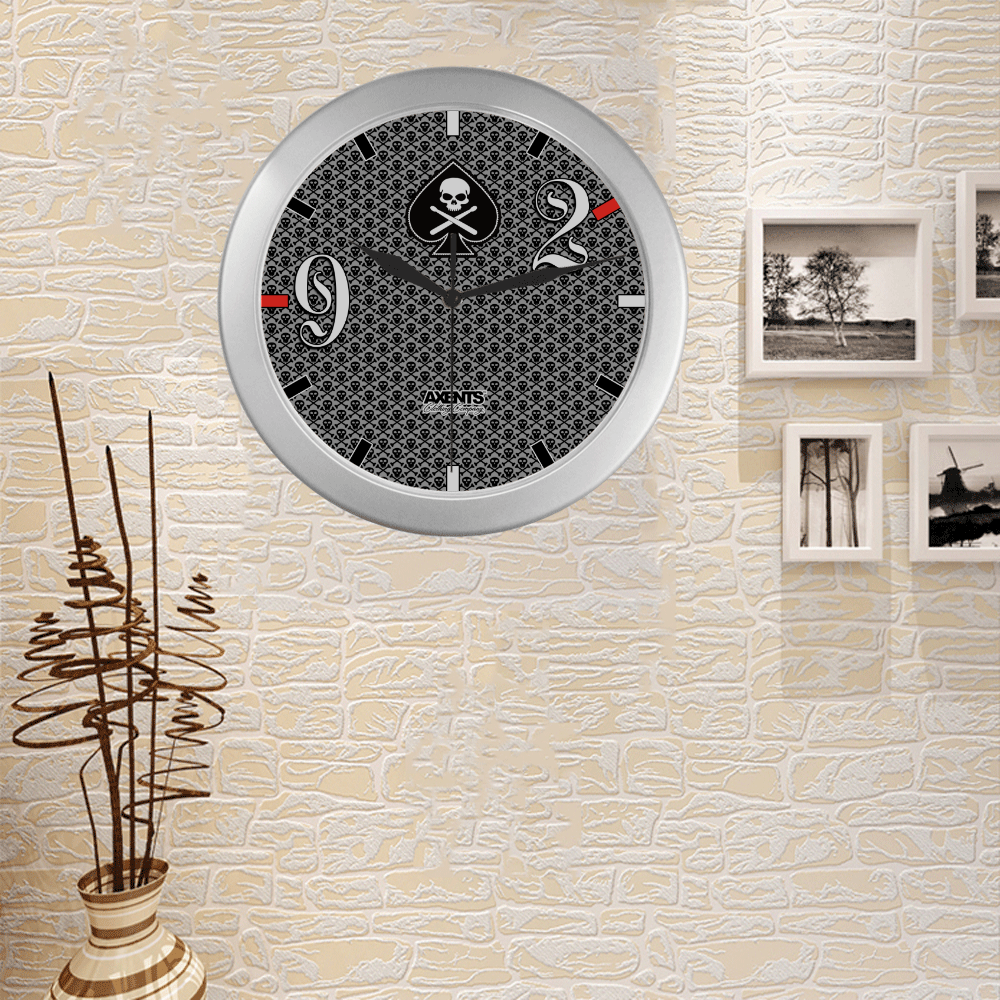 9-2 GIG WALL CLOCK | SILVER Silver Color Wall Clock