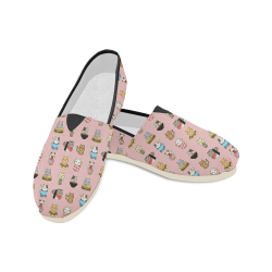 pink Unisex Casual Shoes (Model 004)