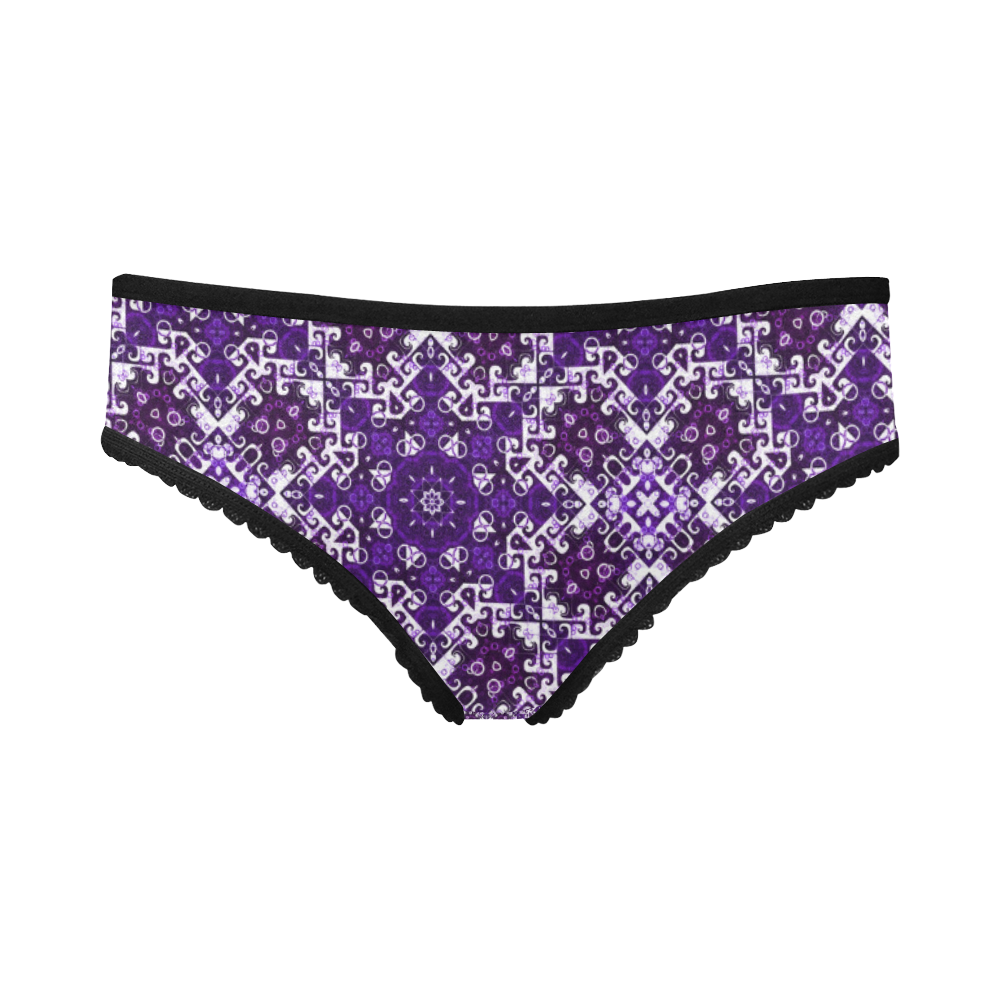 Bohemian Purple Fancy Women's All Over Print Girl Briefs (Model L14)