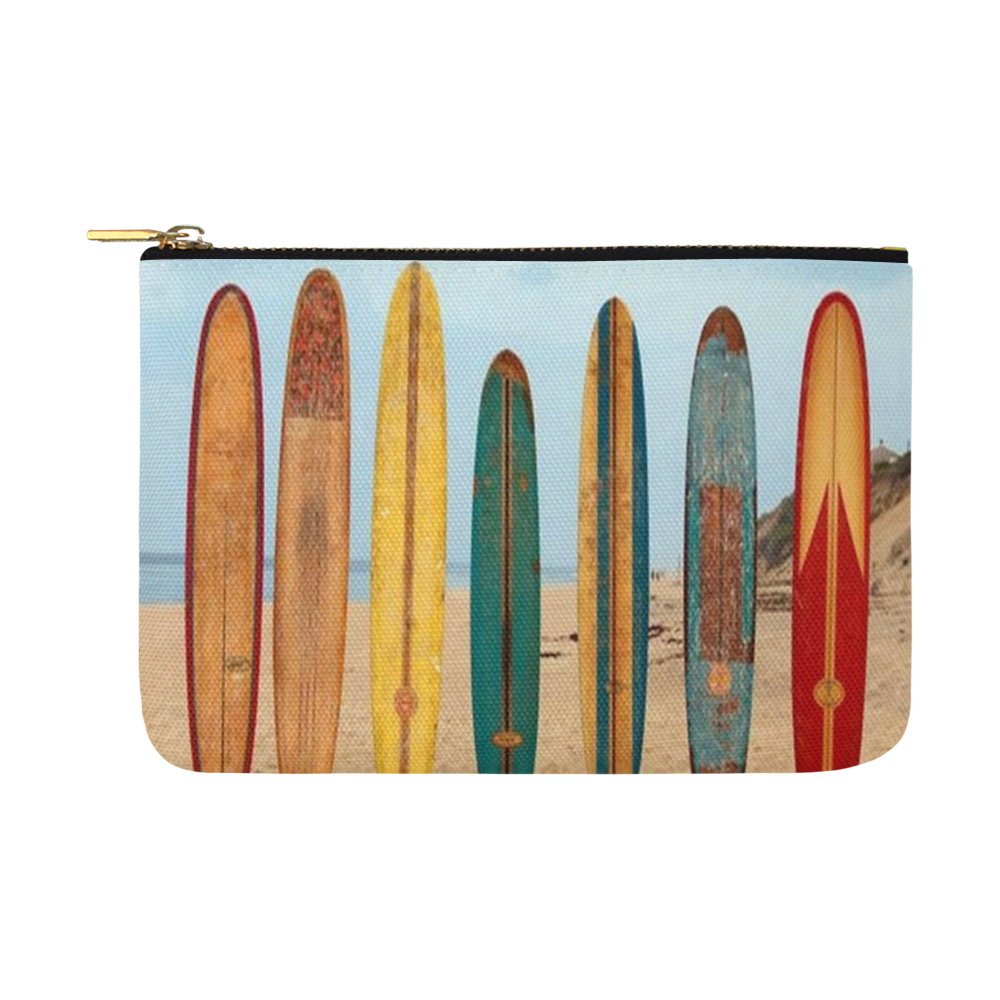 GONE SURFIN'  RETRO Carry-All Pouch 12.5''x8.5''