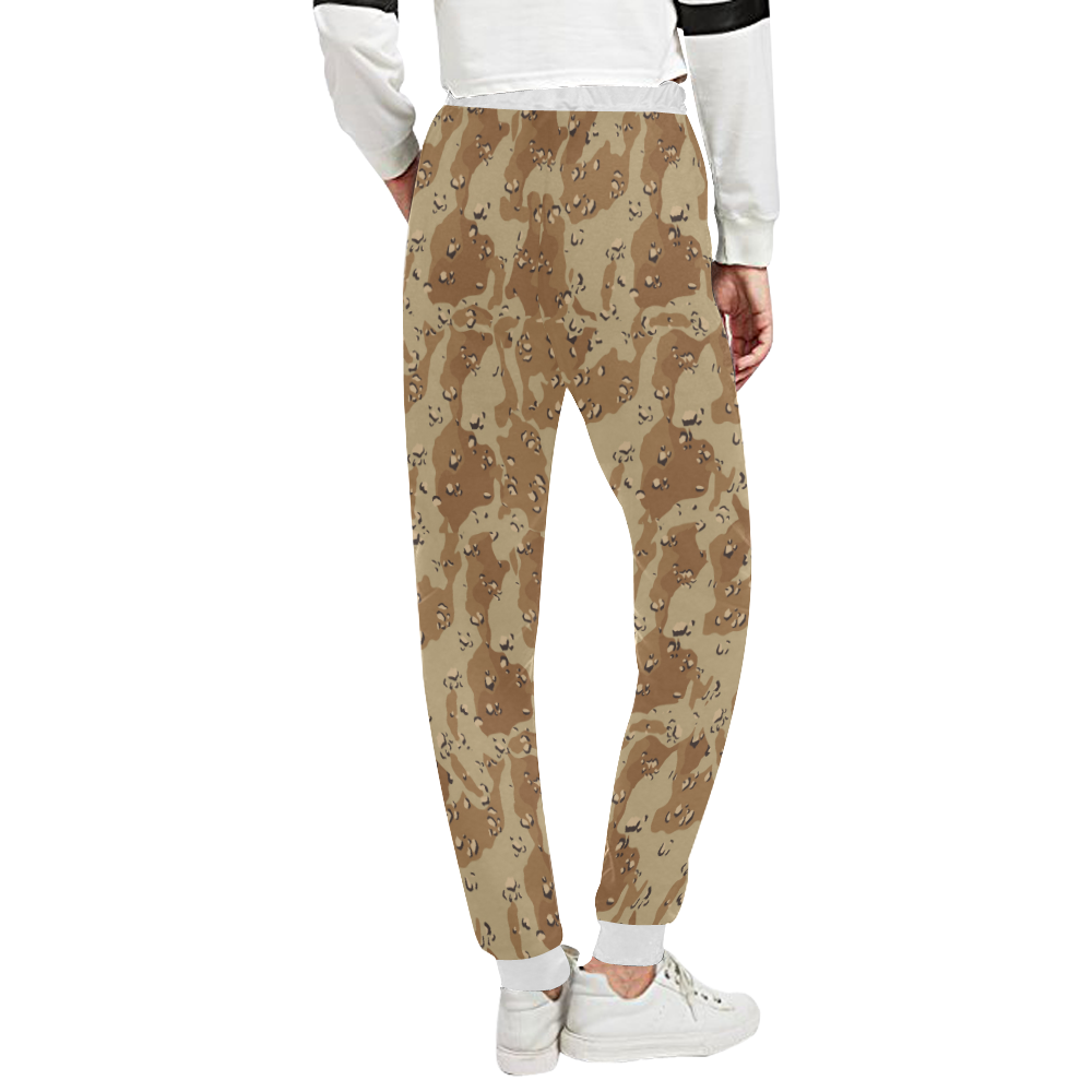 Vintage Desert Brown Camouflage Unisex All Over Print Sweatpants (Model L11)