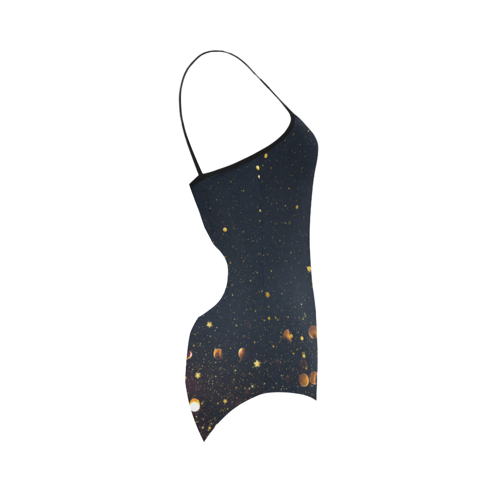 Golden Shimmer Strap Swimsuit ( Model S05)