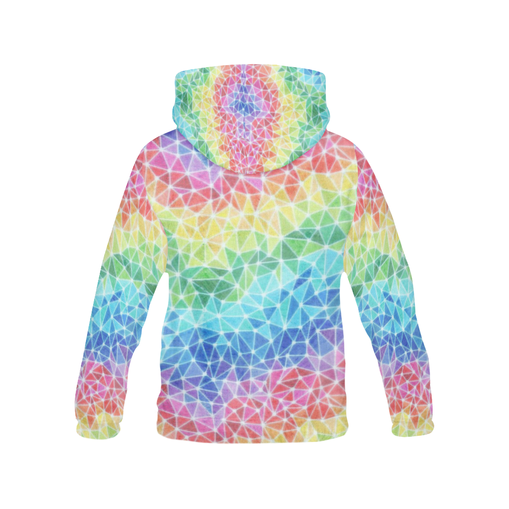 Brain Waves All Over Print Hoodie for Women (USA Size) (Model H13)