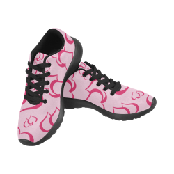 Pinky Blush Hearts Kid's Running Shoes (Model 020)