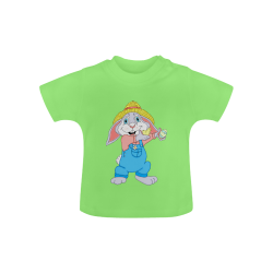 Easter Bunny Boy Green Baby Classic T-Shirt (Model T30)