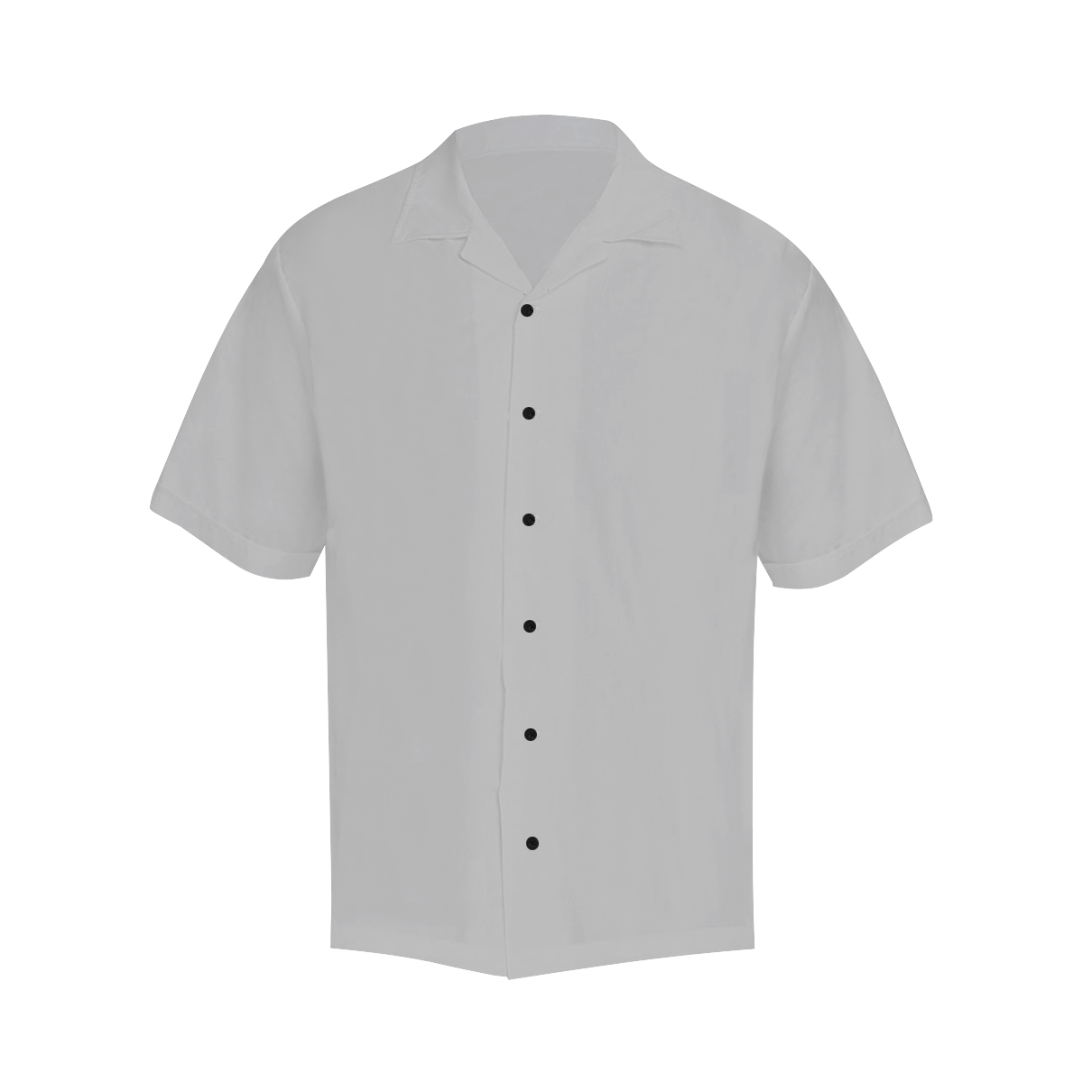 Scintillating Silver Solid Colored Hawaiian Shirt (Model T58)