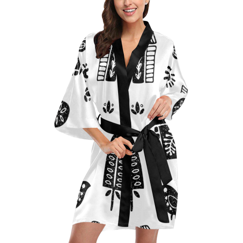 Folki Black Kimono Robe