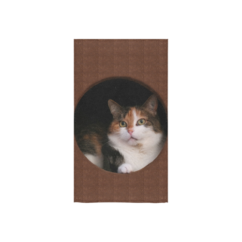 The Kitty In The Hole Custom Towel 16"x28"