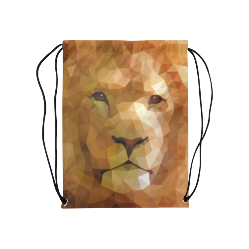 Polymetric Lion Medium Drawstring Bag Model 1604 (Twin Sides) 13.8"(W) * 18.1"(H)