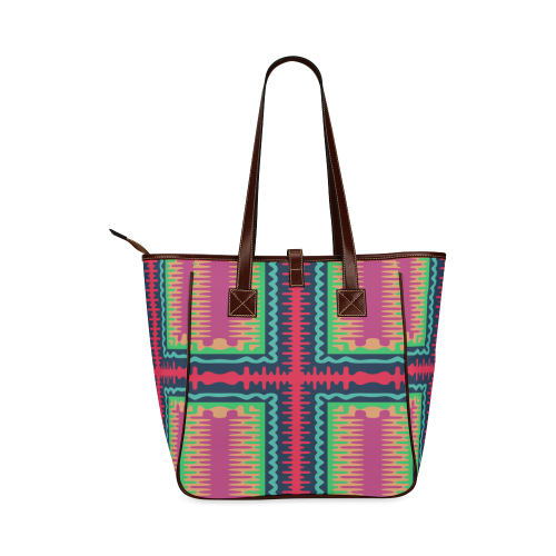 Waves in retro colors Classic Tote Bag (Model 1644)