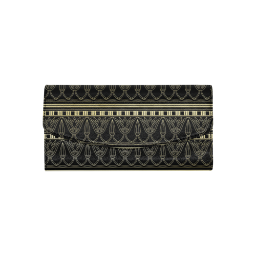 digital-paper-4906454 Women's Flap Wallet (Model 1707)