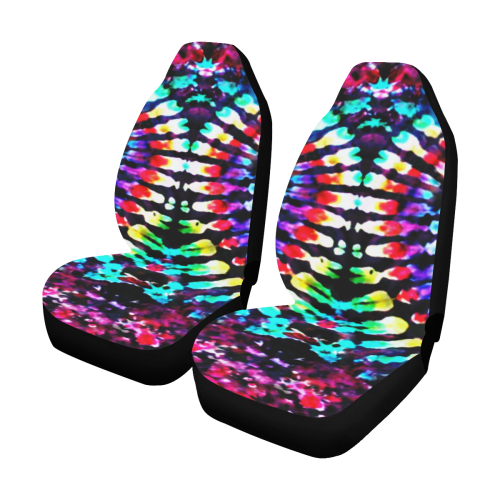 Tie Dye Hour Glass Car Seat Covers (Set of 2)