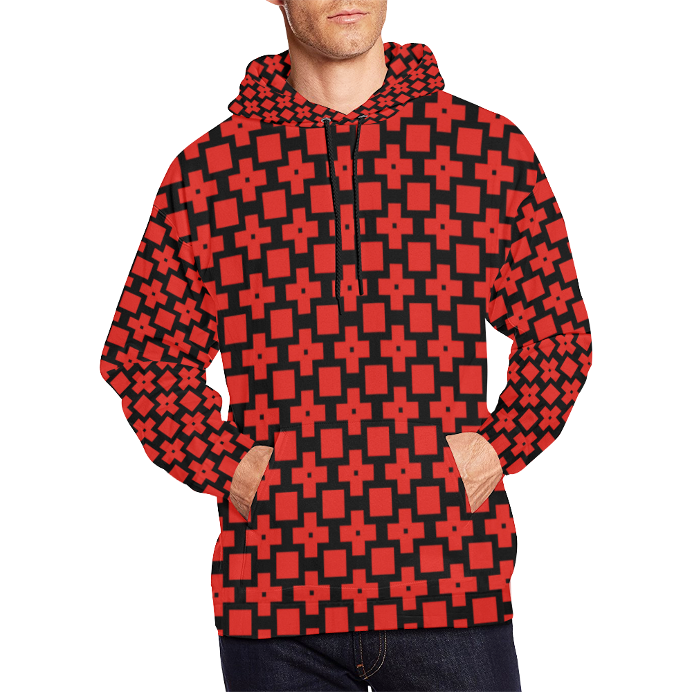 16dr All Over Print Hoodie for Men (USA Size) (Model H13)
