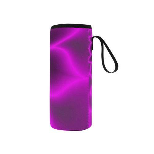 Purple Blossom Neoprene Water Bottle Pouch/Small