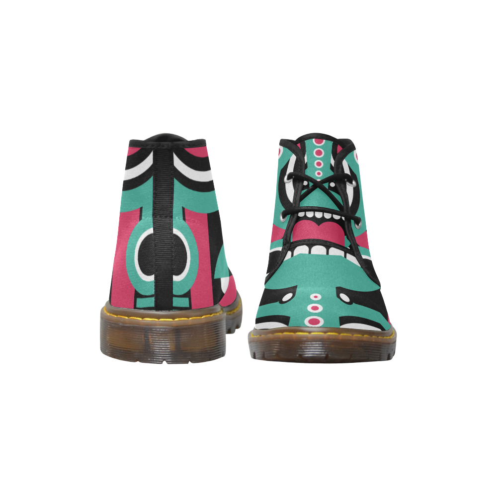 tikitribal Women's Canvas Chukka Boots/Large Size (Model 2402-1)