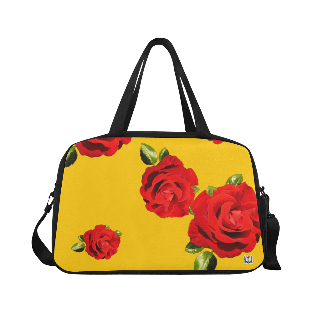 Fairlings Delight's Floral Luxury Collection- Red Rose Fitness Handbag 53086a3 Fitness Handbag (Model 1671)