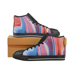 oil_b High Top Canvas Shoes for Kid (Model 017)