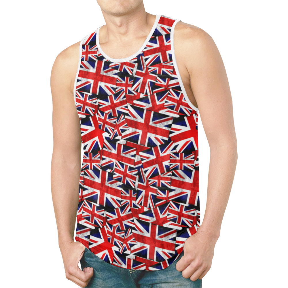 Union Jack British UK Flag New All Over Print Tank Top for Men (Model T46)