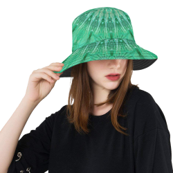 boho green All Over Print Bucket Hat