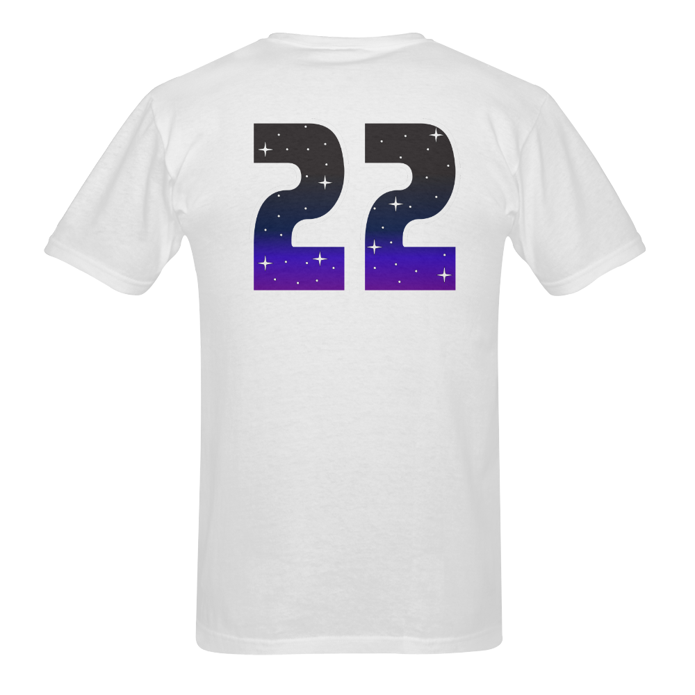 22 year rager 22 SKY LOGO Men's T-Shirt in USA Size (Two Sides Printing)