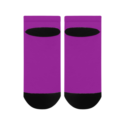 color dark magenta Men's Ankle Socks