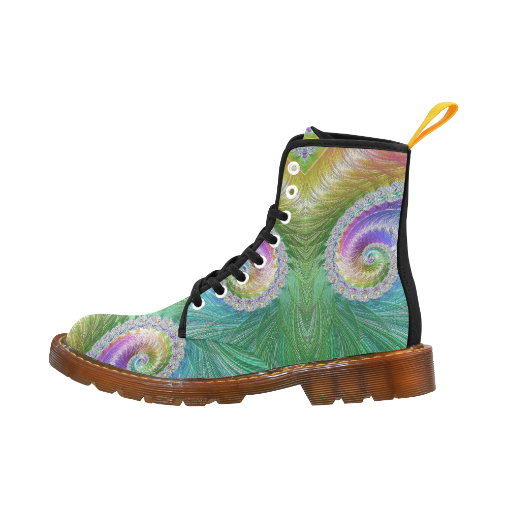 Frax Fractal Rainbow Martin Boots For Women Model 1203H