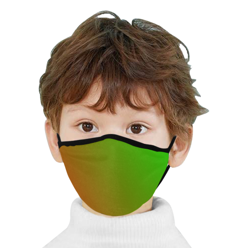 Green and Red Ombre Mouth Mask