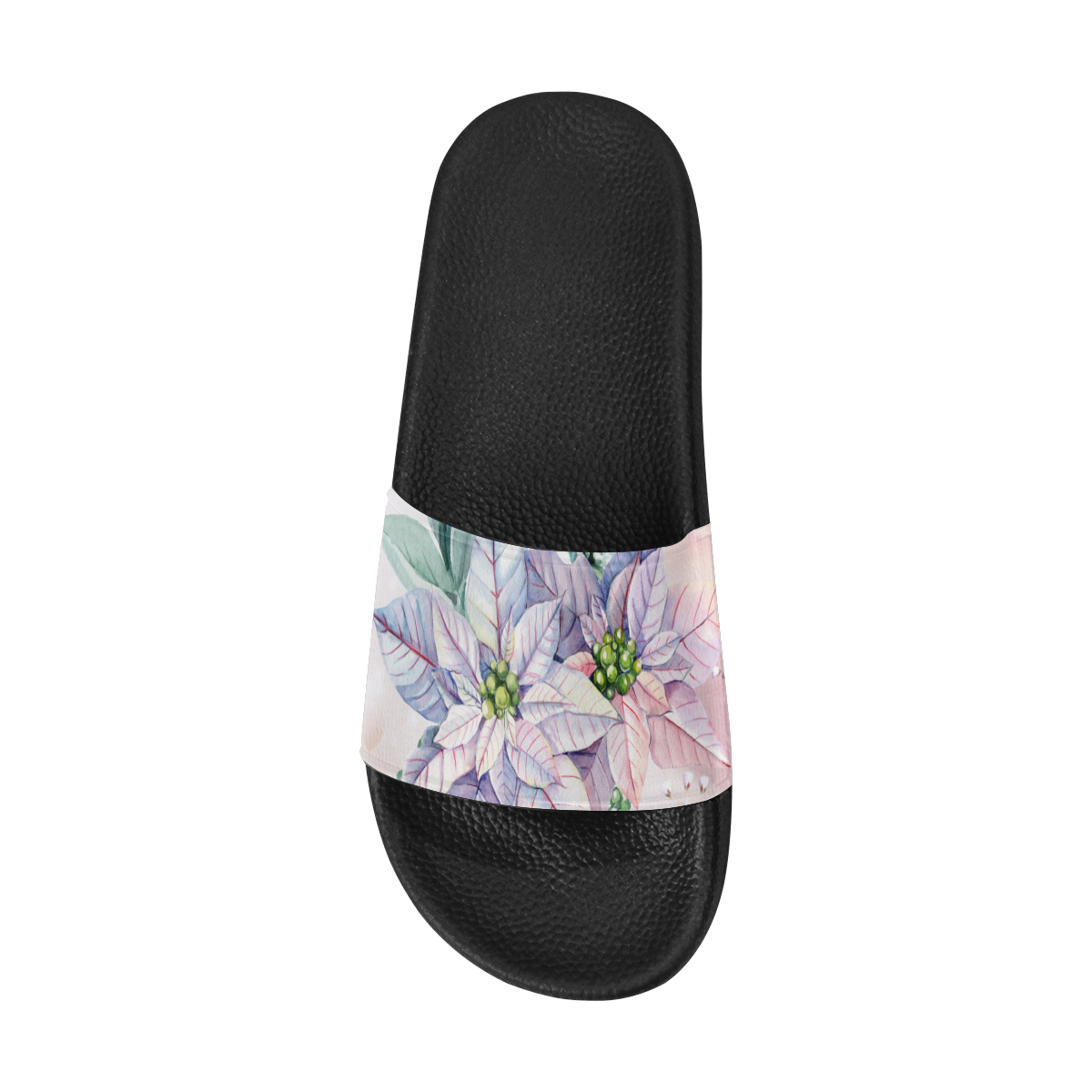Wonderful flowers, watercolor Women's Slide Sandals (Model 057)