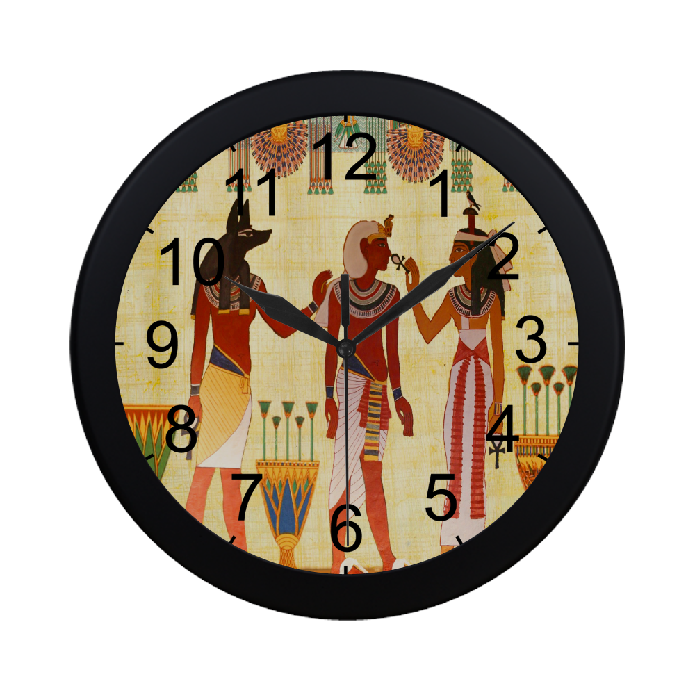 Egyptian Vogue Circular Plastic Wall clock