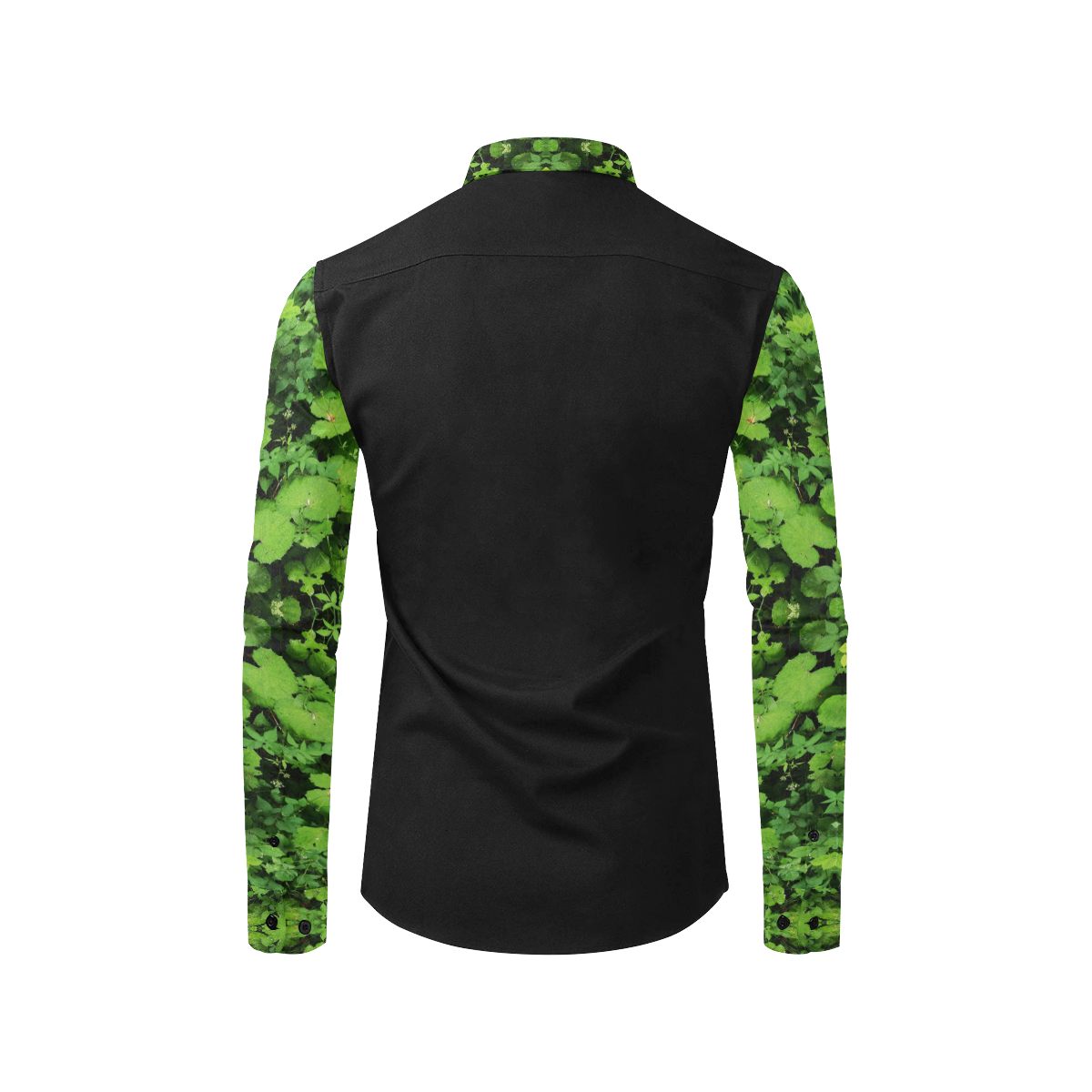 the green x Men's All Over Print Casual Dress Shirt (Model T61)