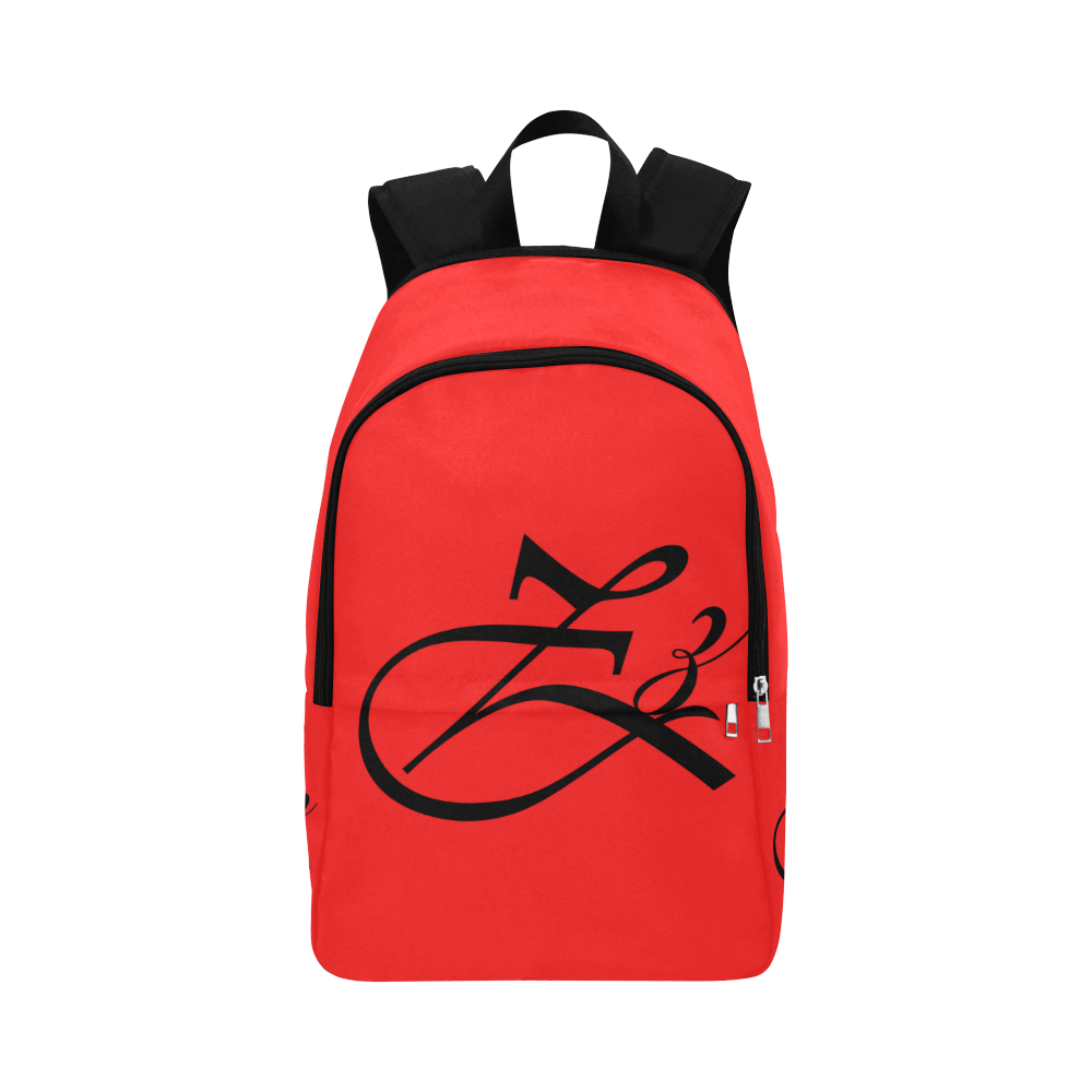 Alphabet Z Red Fabric Backpack for Adult (Model 1659)