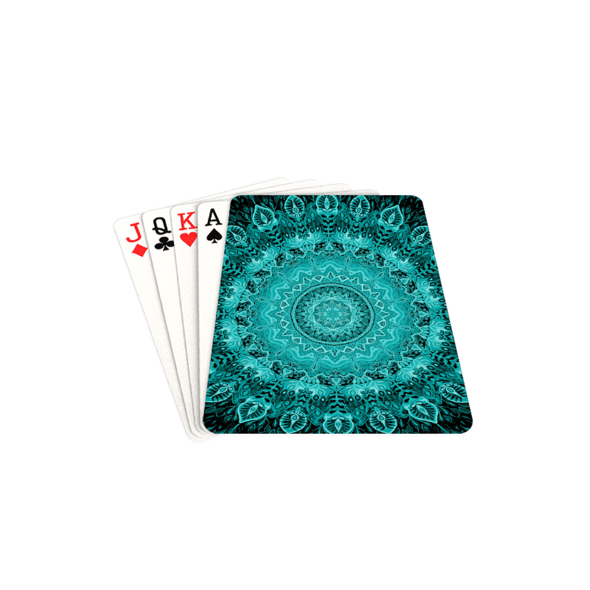 mandala paon 21 Playing Cards 2.5"x3.5"