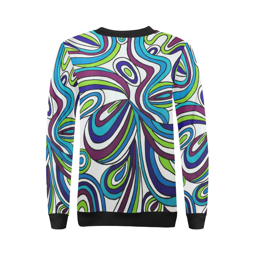 Lucky Charm All Over Print Crewneck Sweatshirt for Women (Model H18)