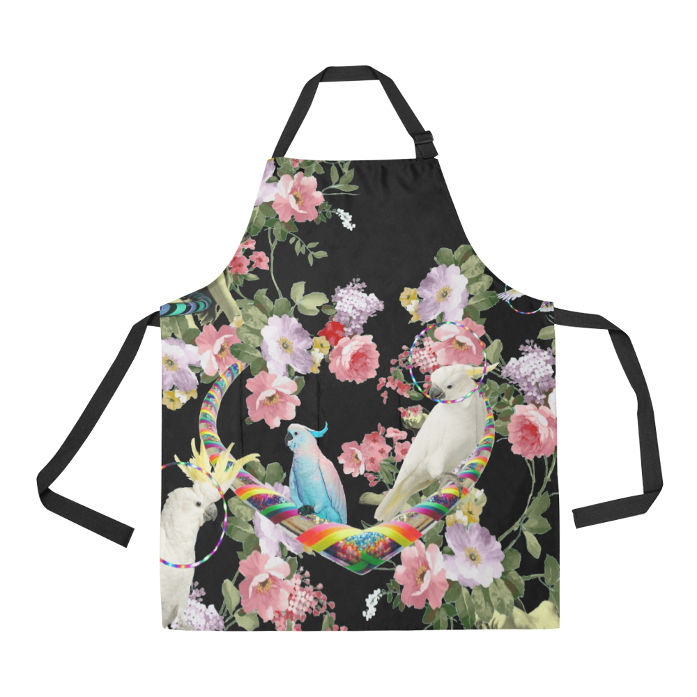 Cockatoos and Hoops All Over Print Apron